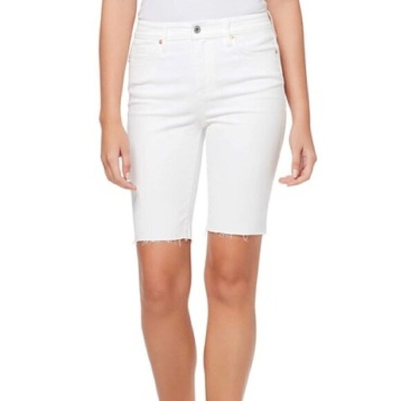 Jessica Simpson Adored White Bermuda Shorts - Picture 1 of 7